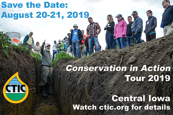 Conservation in Action Tour 2019 <br />
  				August 20-21, 2019 <br />
  				Central Iowa <br />
  				www.ctic.org